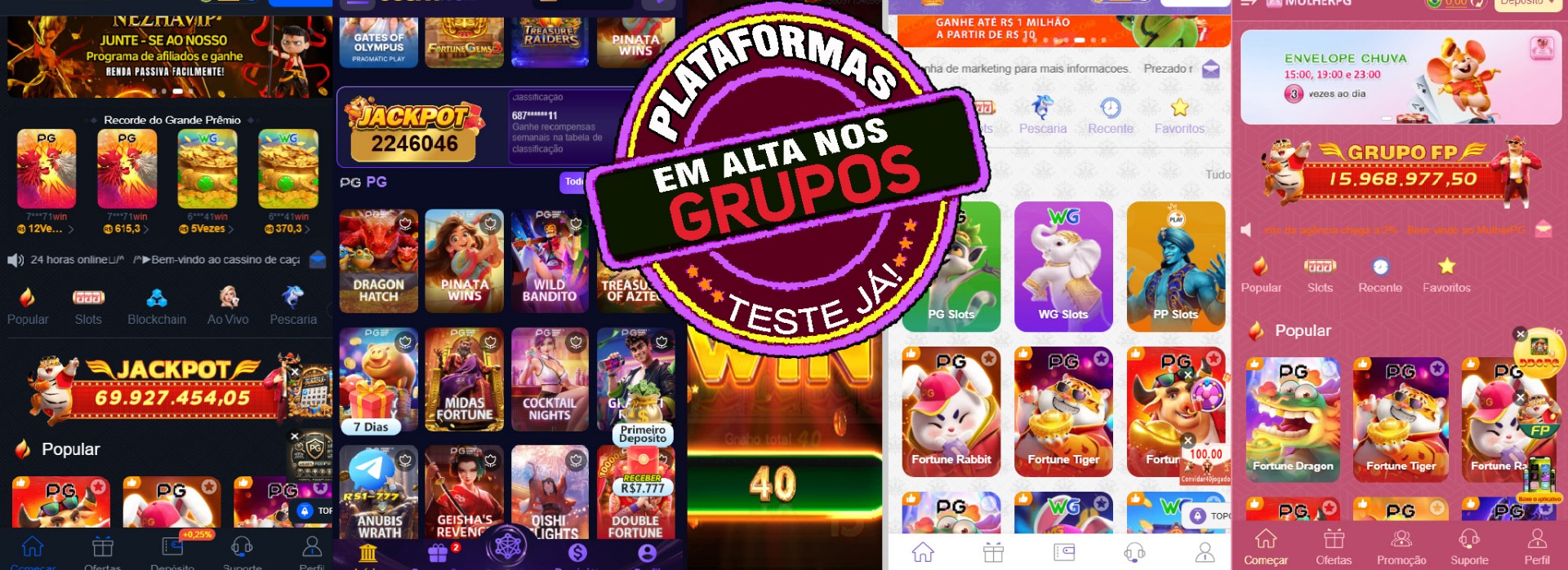 Em alta nos grupos