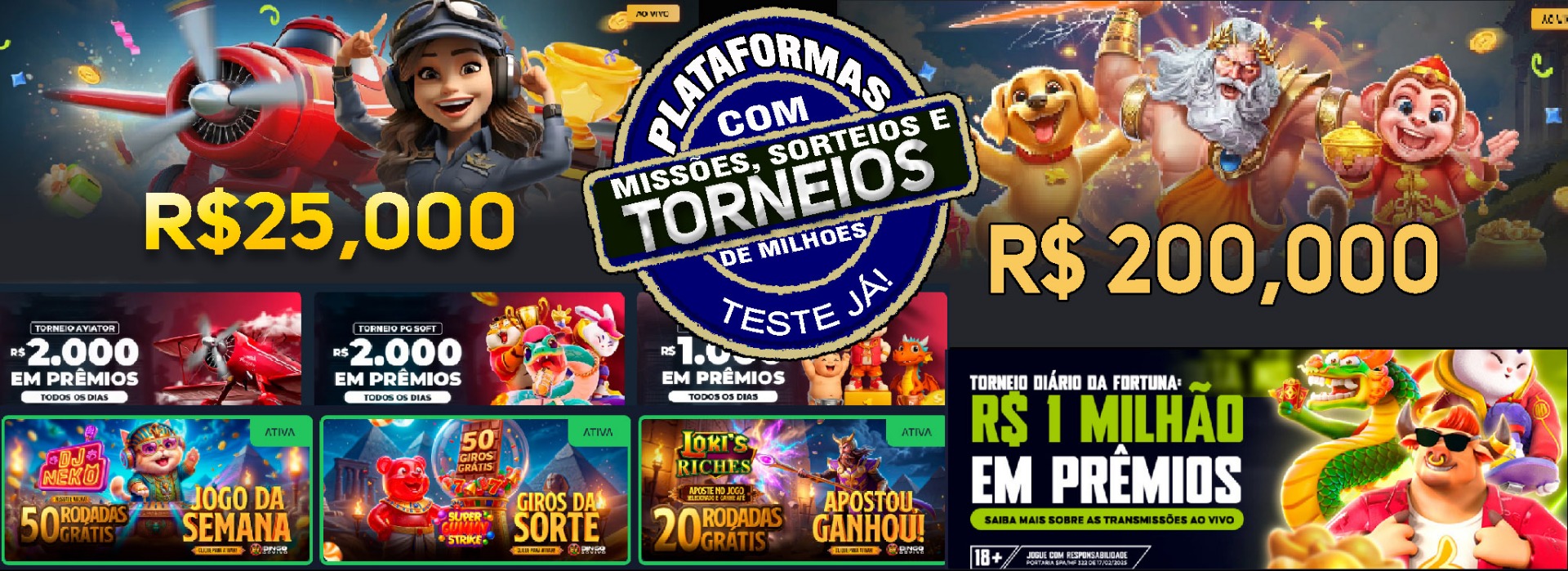 Torneios, Missoes
