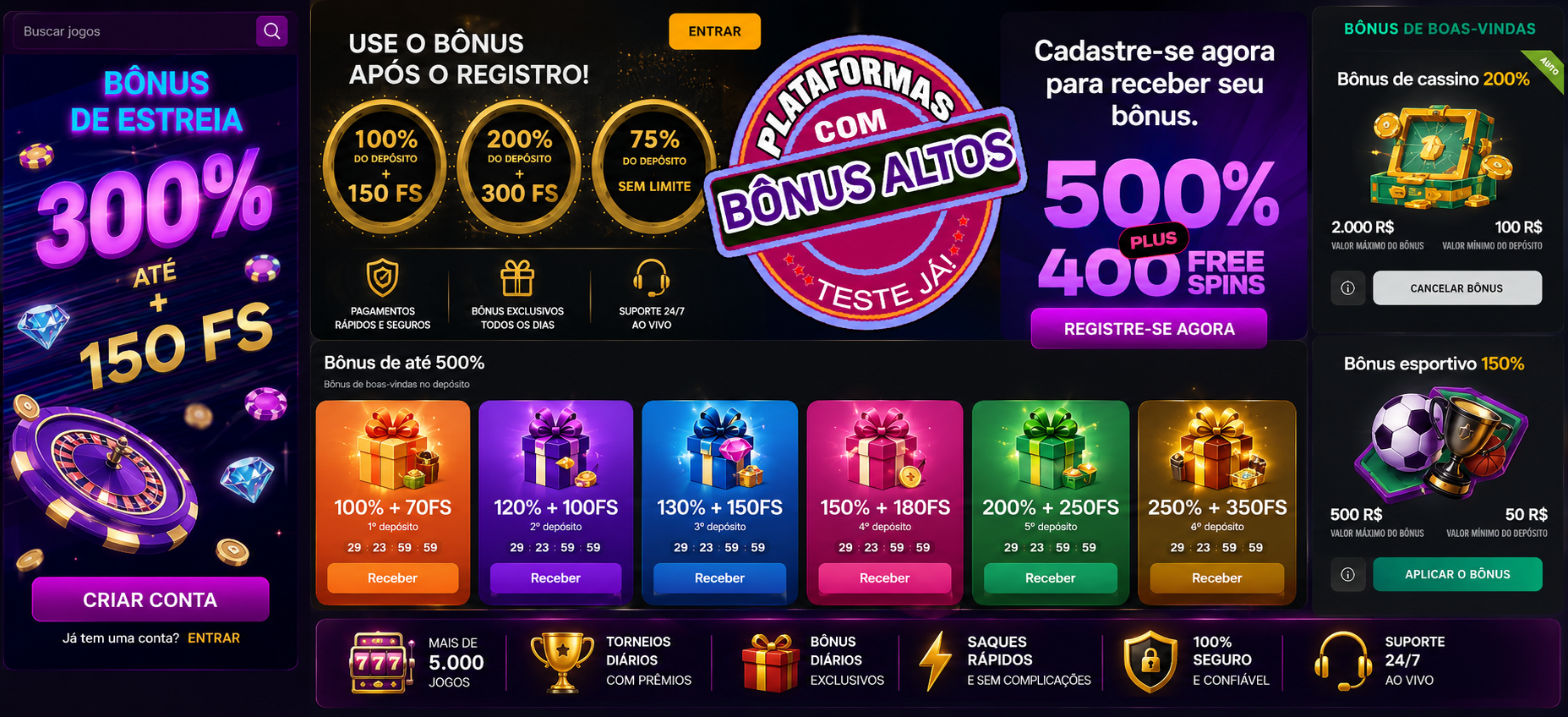 Bonus Altos (mundiais)